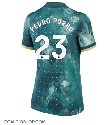 Tottenham Hotspur Pedro Porro #23 Terza Maglia Femmina 2024-25 Manica Corta